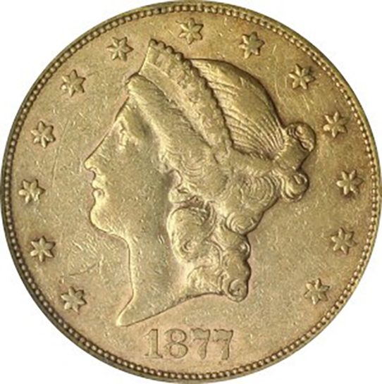 1877 $20 Liberty Head Double Eagle