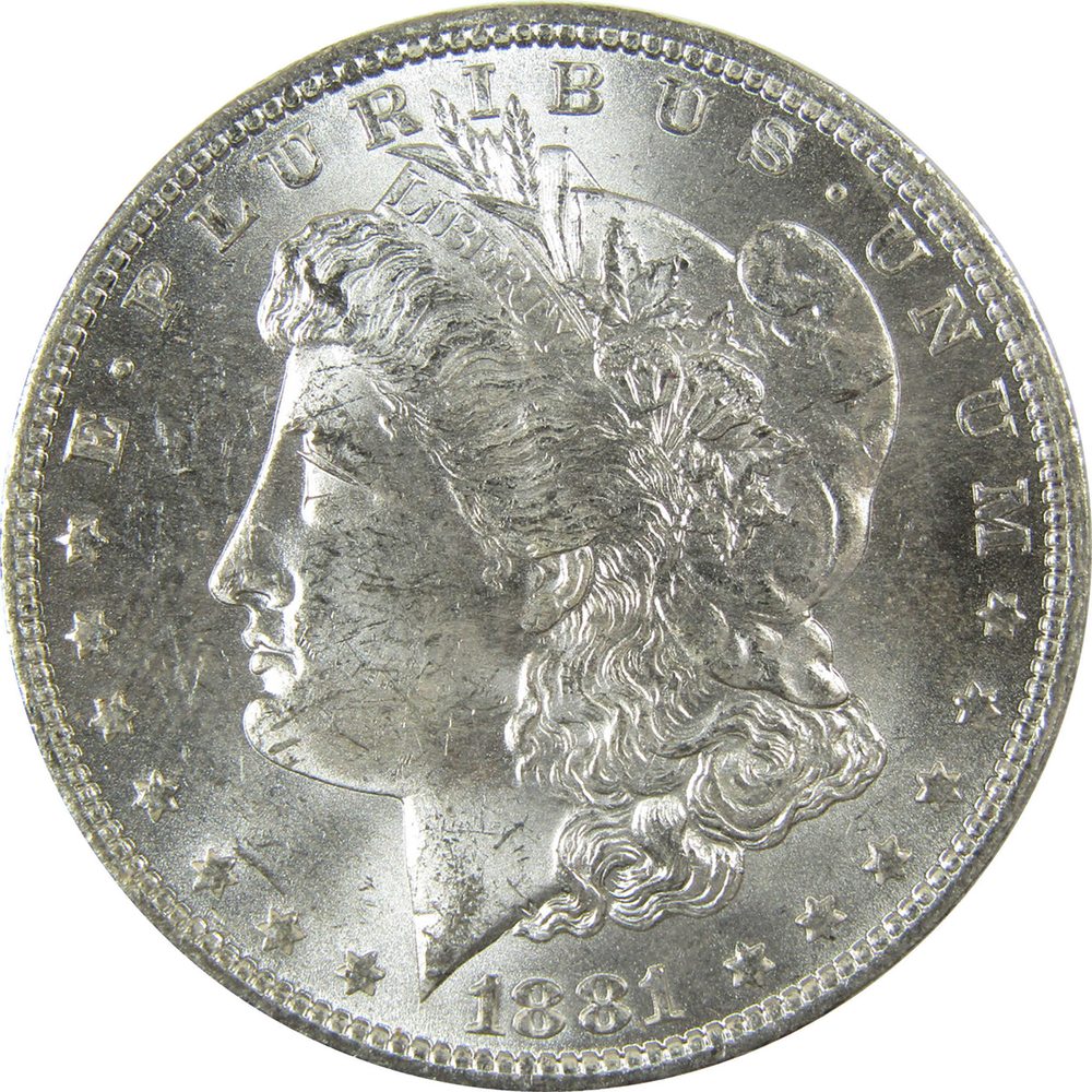 1881 O Morgan Silver Dollar