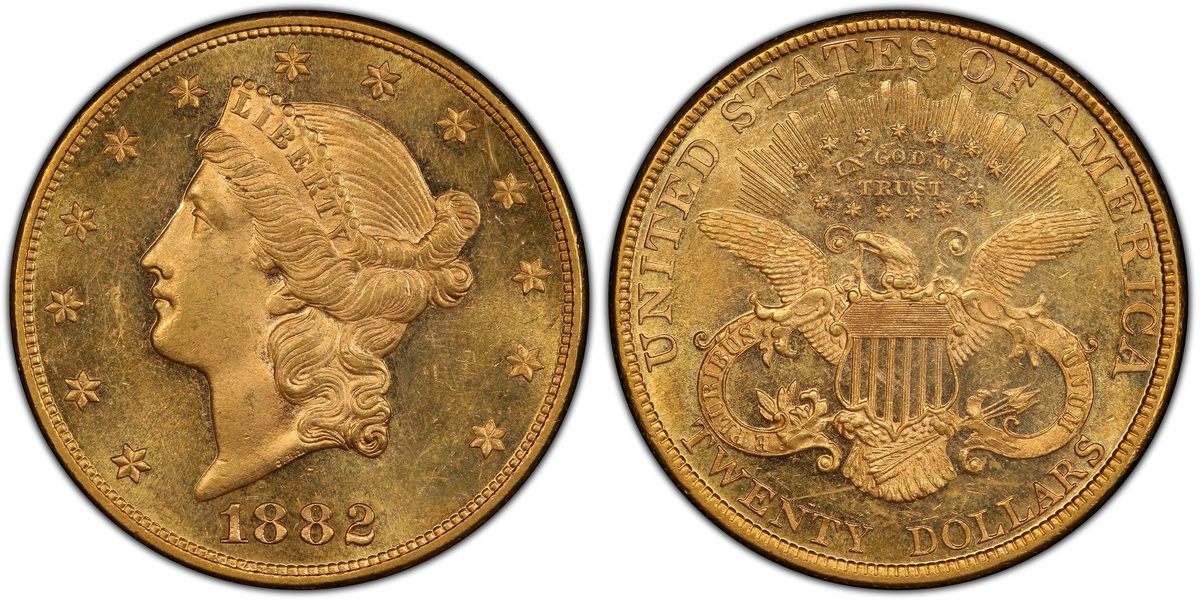 1882 $20 Liberty Head Double Eagle