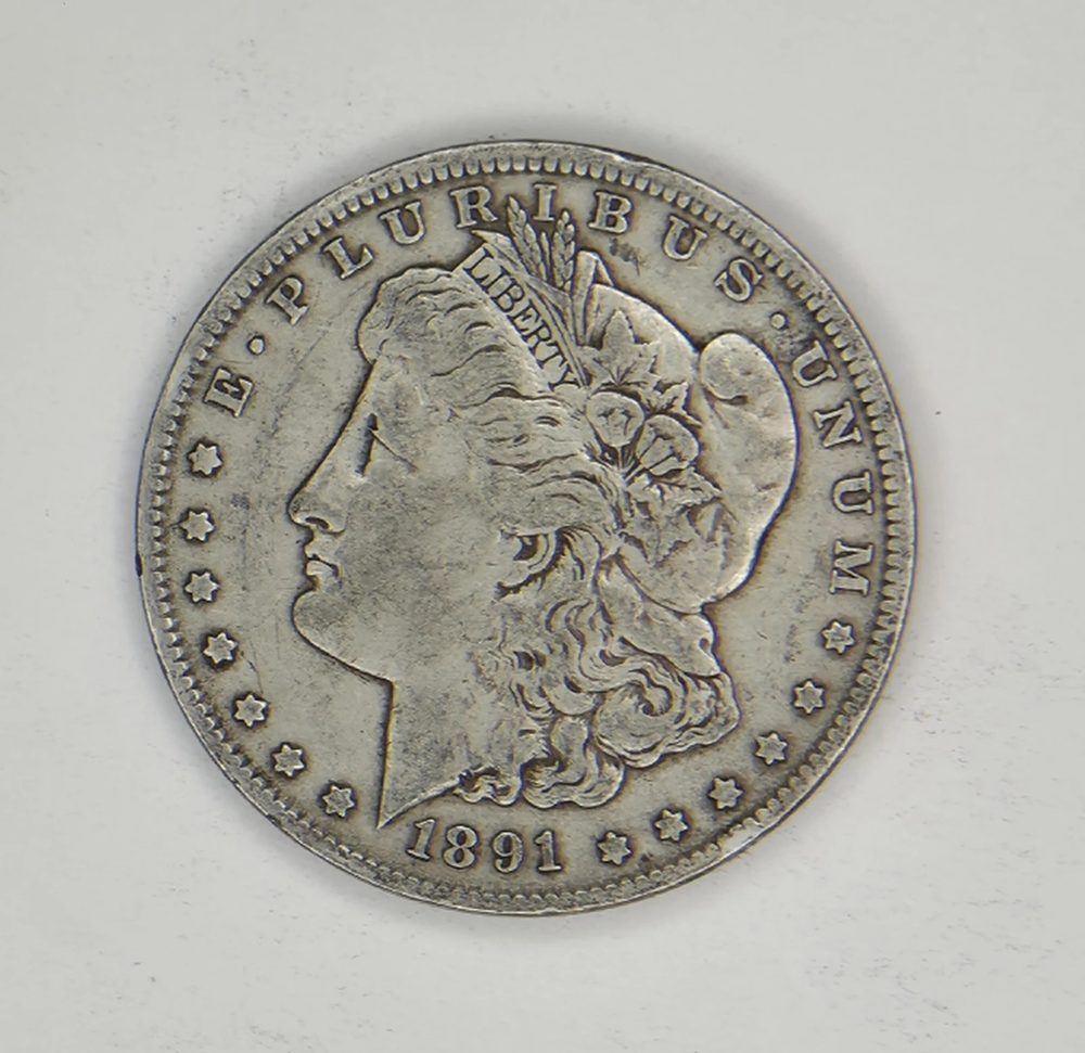1891 P Morgan Silver Dollar