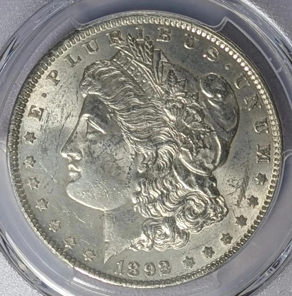 1892 P Morgan Silver Dollar