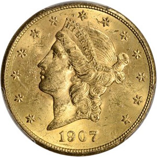 1907 $20 Liberty Head Double Eagle