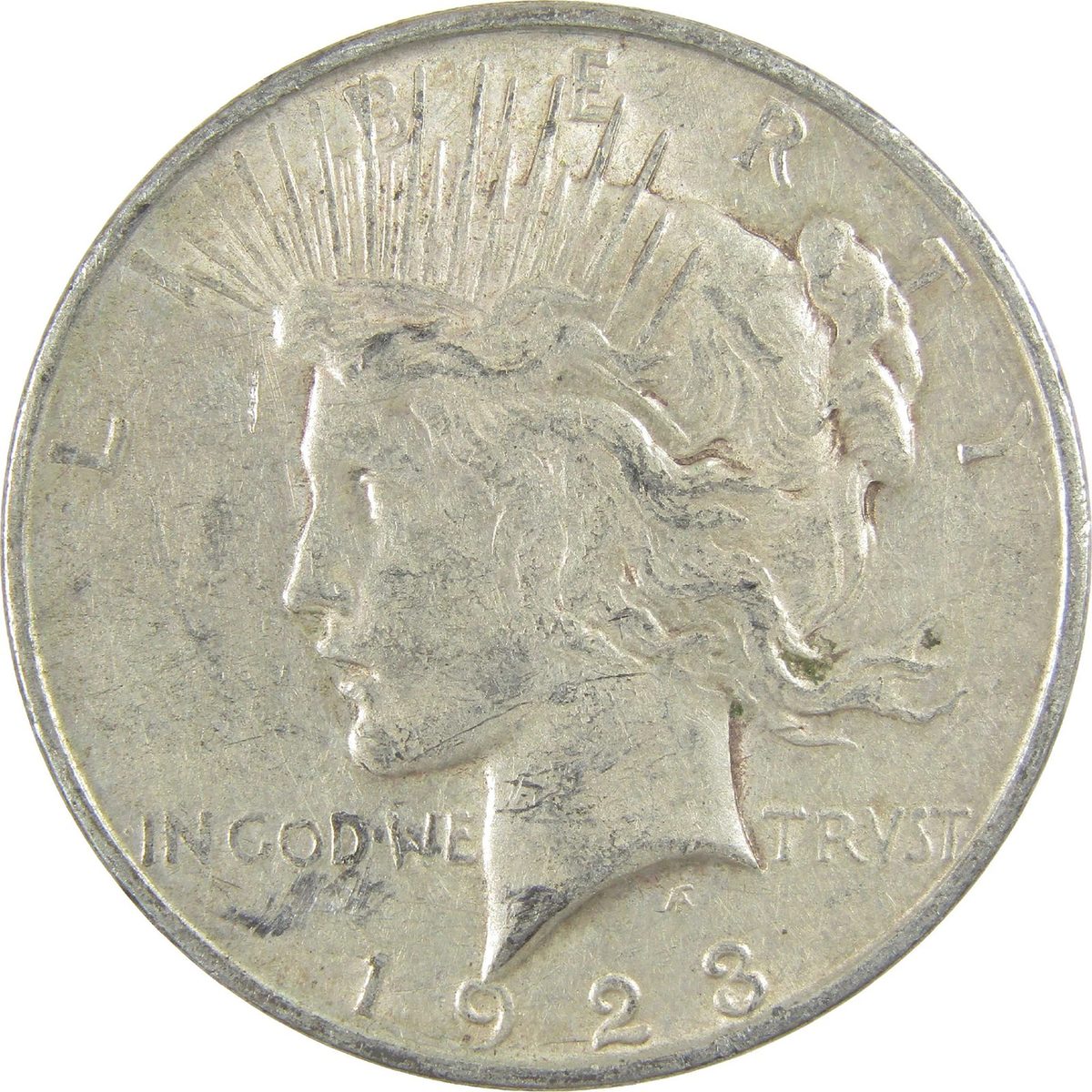 1923 D Peace Dollar
