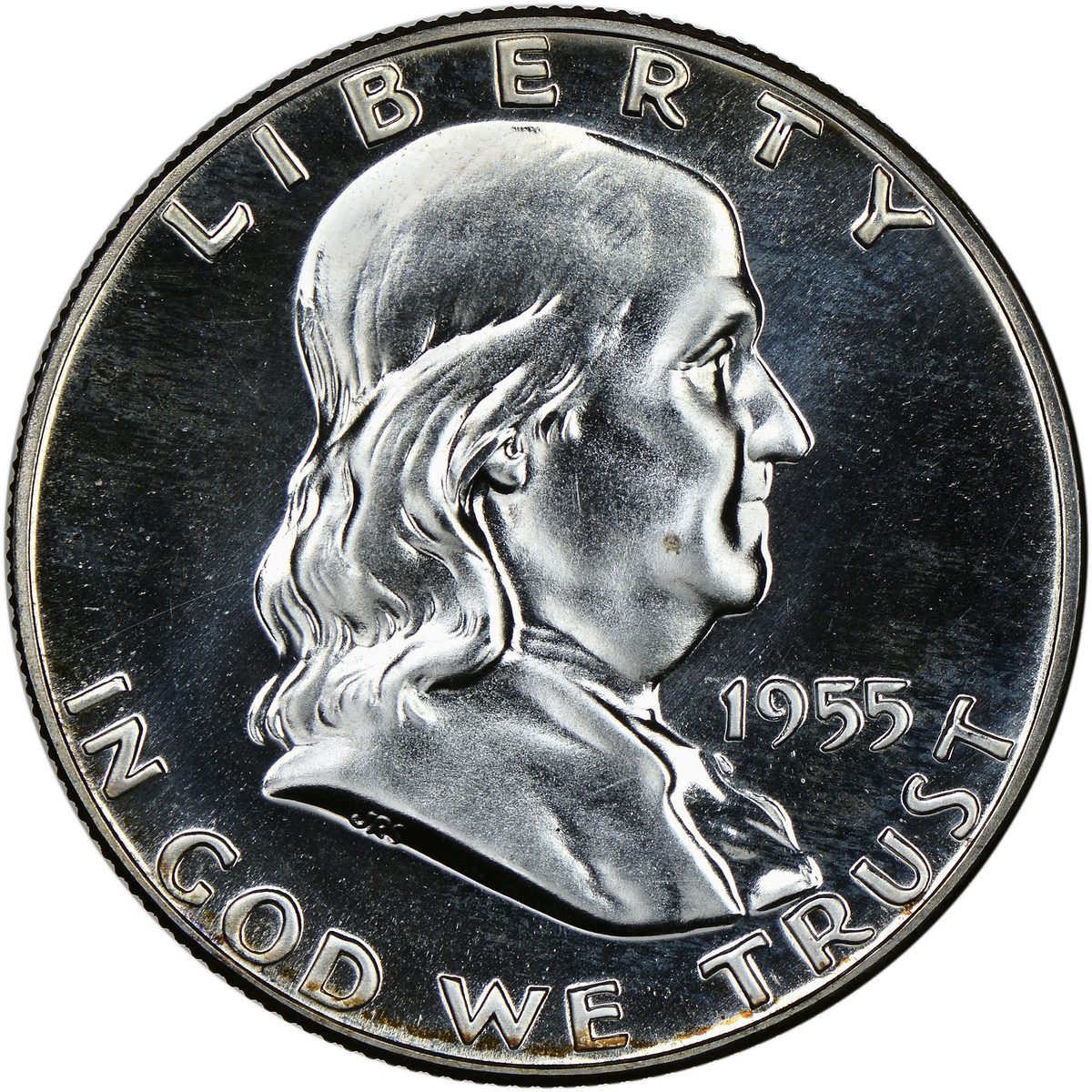 1955-P Buggs Bunny Ben Franklin Half Dollar