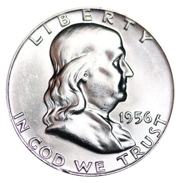 1956 P Ben Franklin Half Dollar