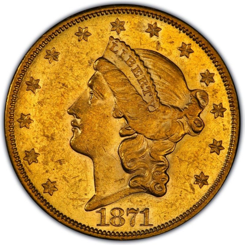 1871 Liberty Head Double Eagle