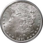 1891-CC Morgan Silver Dollar