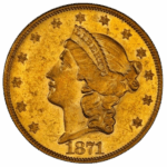 1871 $20 Liberty Head Double Eagle