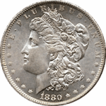 1880 O Morgan Silver Dollar