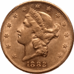 1882 $20 Liberty Head Double Eagle