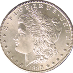 1885 P Morgan Silver Dollar