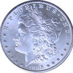 1885 O Morgan Silver Dollar