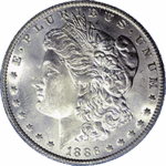 1886 S Morgan Silver Dollar