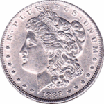 1888 S Morgan Silver Dollar