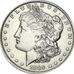 1889 P Morgan Silver Dollar