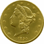1890 $20 Liberty Head Double Eagle