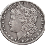 1890 O Morgan Silver Dollar