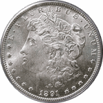 1891 CC Morgan Silver Dollar