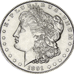 1891 S Morgan Silver Dollar