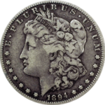 1894 P Morgan Silver Dollar