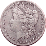1895 O Morgan Silver Dollar