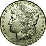 1897 P Morgan Silver Dollar