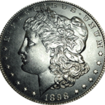 1898 S Morgan Silver Dollar