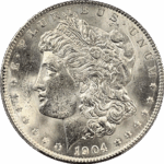 1904 O Morgan Silver Dollar