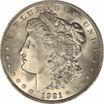 1921 P Morgan Silver Dollar