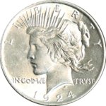 1924 Peace Dollar