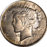 1924-S Peace Dollar