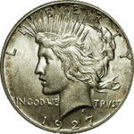 1927 Peace Dollar