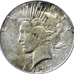 1927-S Peace Dollar