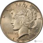 1934 S Peace Dollar