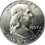 1959-D Ben Franklin Half Dollar