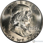1963 D Ben Franklin Half Dollar